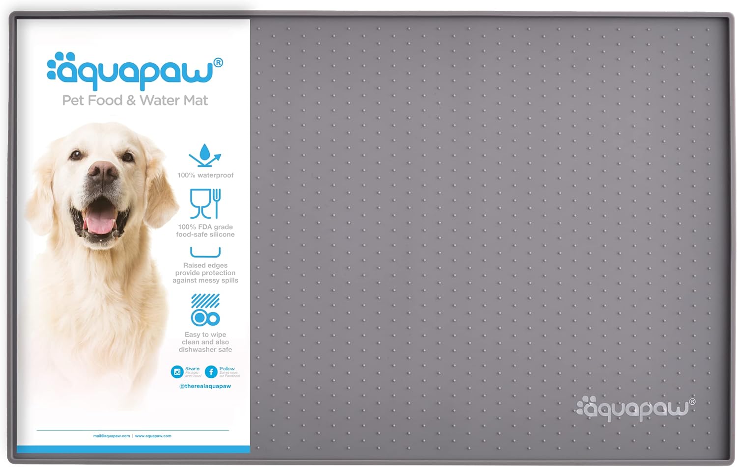 Non slip store pet food mat