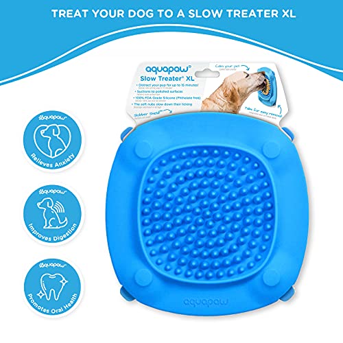 Aquapaw Premium Licking Mat for Dogs & Cats | Non-Slip Slow Feeding Mat for  Food, Treats & Peanut Butter | Dog Anxiety Relief & Boredom Reducer with